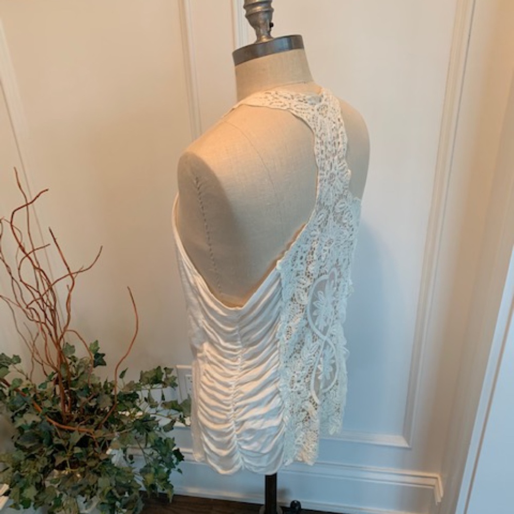 Gemstone Women's Ruched Sides &Lace Back Shrug